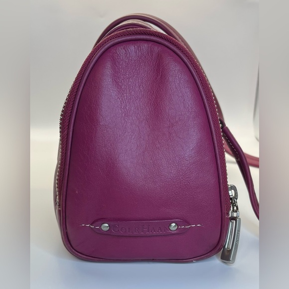 Cole Haan Magenta Leather Shoulder Bag - Picture 4 of 10